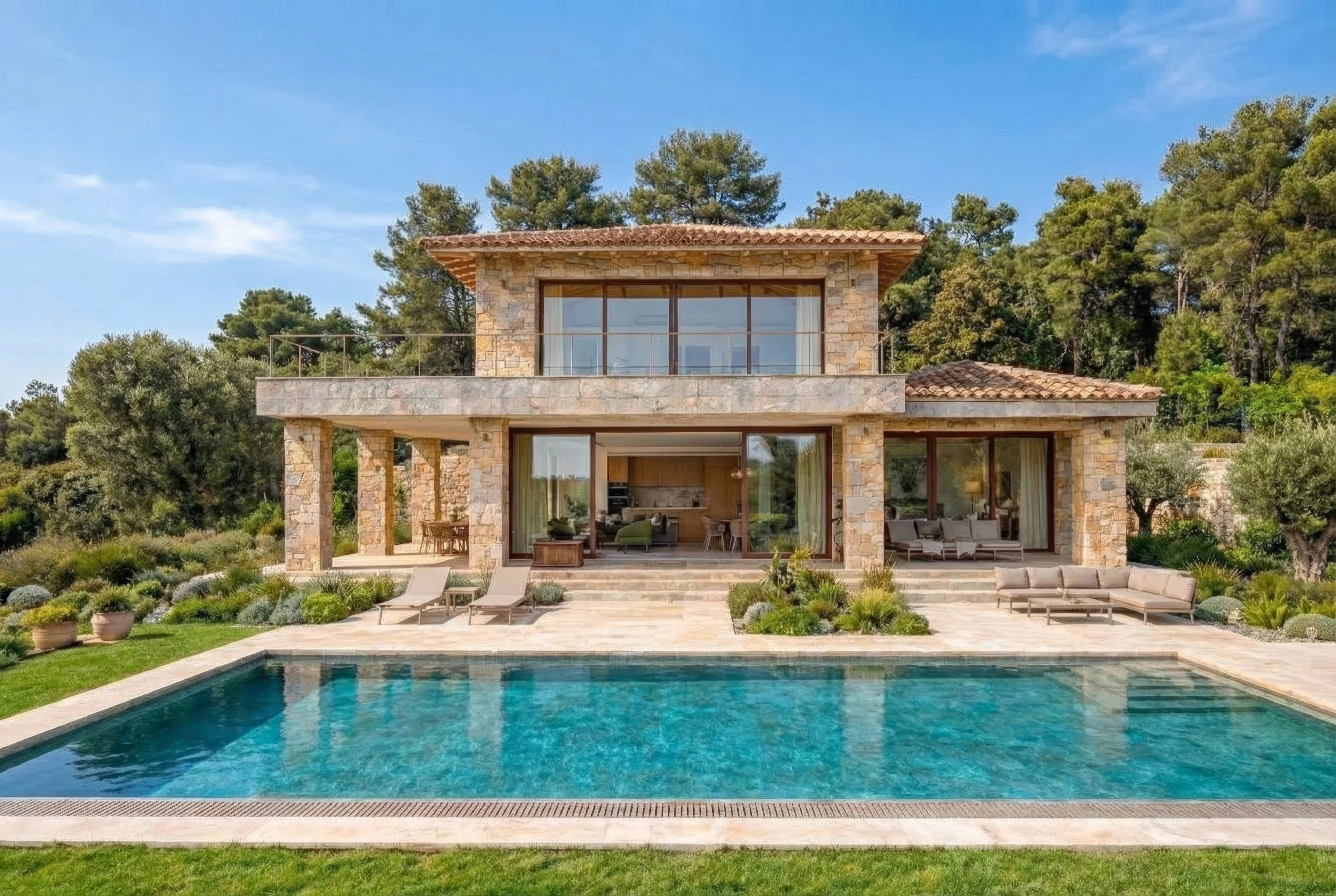 Chantier de villa — vue jour, suivi de travaux